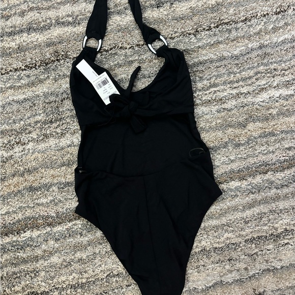 Robin Piccone Black One Piece Swimsuit Sz 12 NWT | Robin Piccone One Piece Swim - Picture 3 of 15